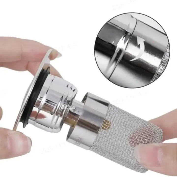 Drain Strainer Pop-Up & Hair Catcher Copper Core