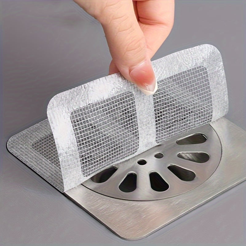 Drain Strainer Stickers Waterproof Fine Mesh Set of 10