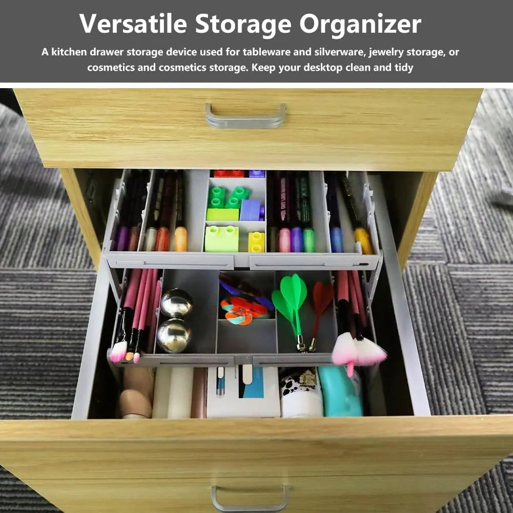 Drawer Organizer 3-Tier Expandable & Adjustable Dividers