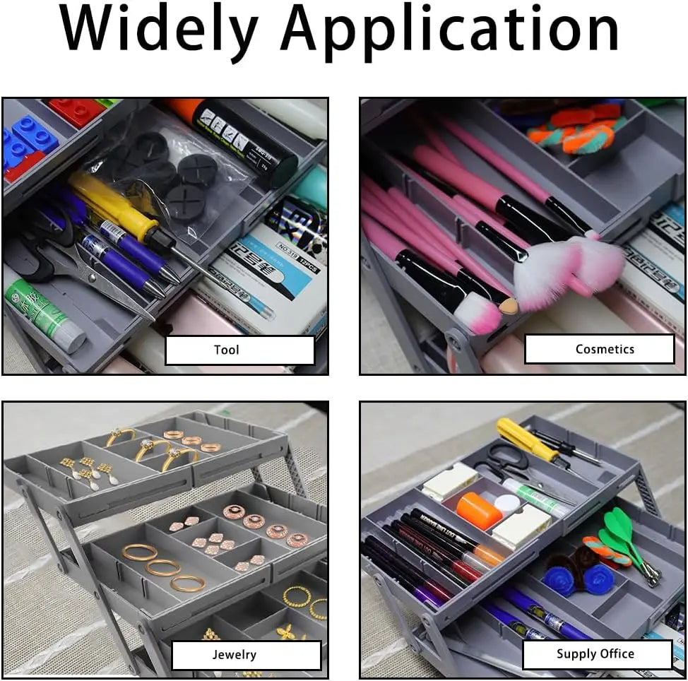 Drawer Organizer 3-Tier Expandable & Adjustable Dividers