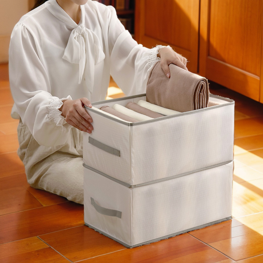 Drawer Organizer Box Foldable Integrated Dividers