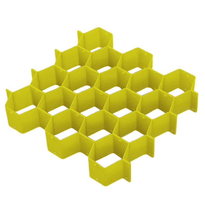 Drawer Organizer Modular Honeycomb Tool-Free Assembly