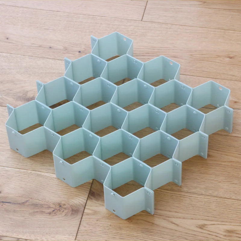 Drawer Organizer Modular Honeycomb Tool-Free Assembly