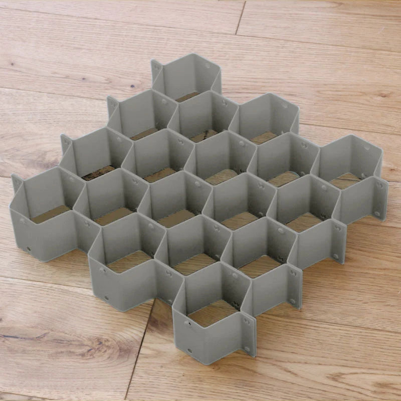 Drawer Organizer Modular Honeycomb Tool-Free Assembly