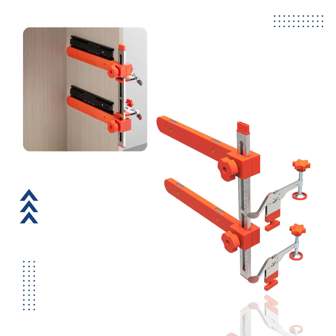 Drawer Slide Mounting Tool Toggle-Lever Clamp Universal Fit