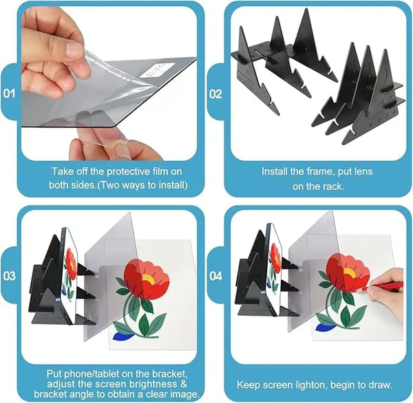Drawing Board Optical Smartphone Projection Distortion Free