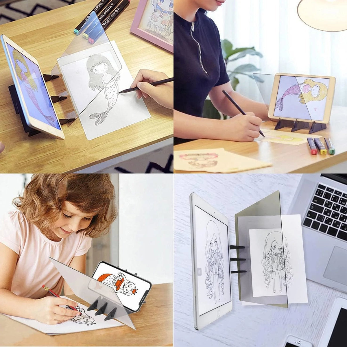Drawing Board Optical Smartphone Projection Distortion Free