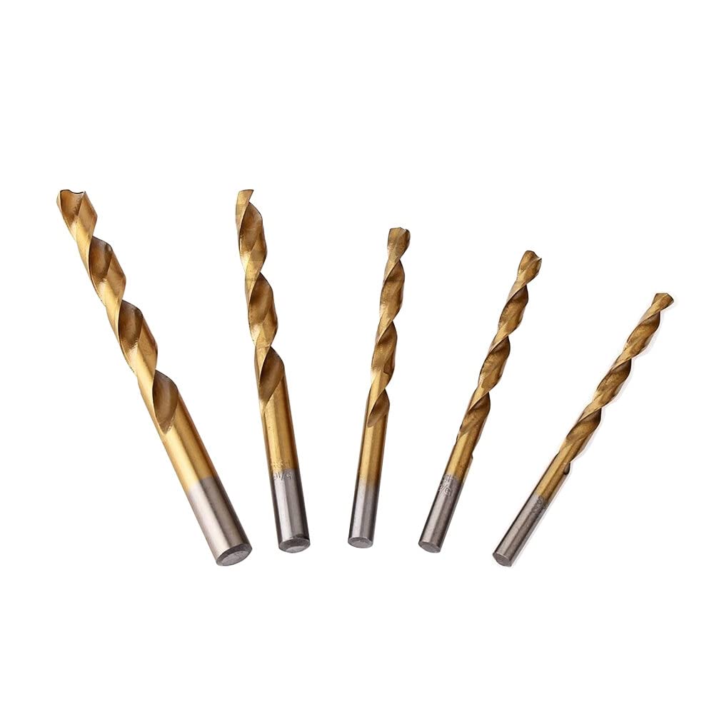 Drill Bit Set Titanium-Coated High-Speed Steel 99-Piece