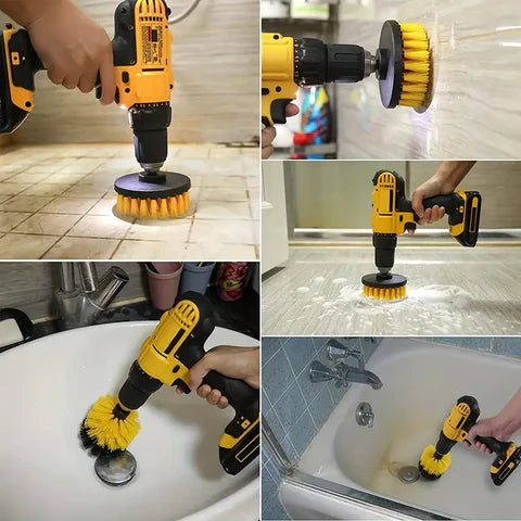 Drill Brush Set Universal Fit Versatile Shapes