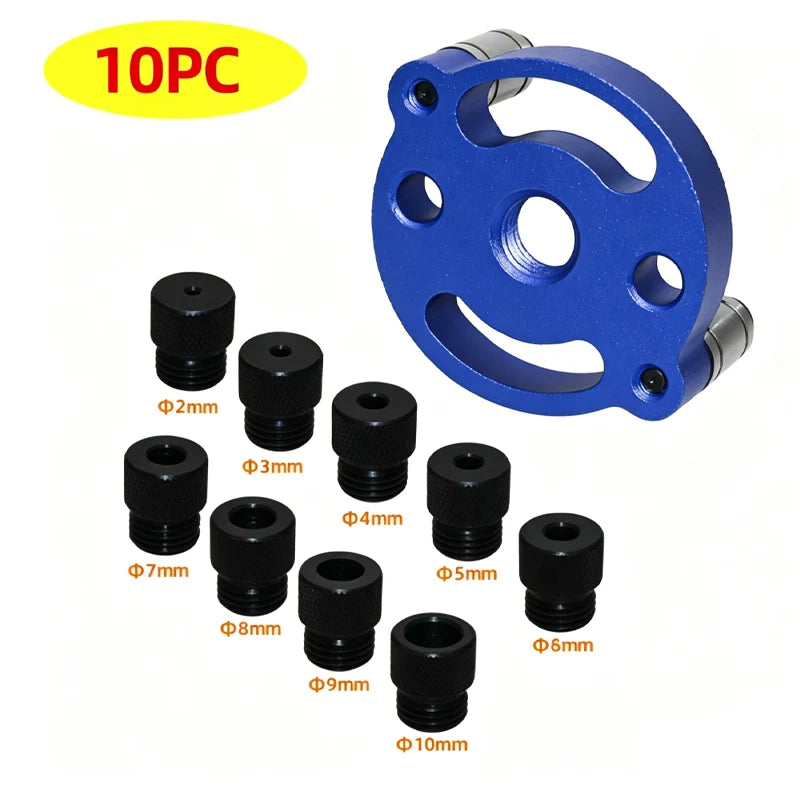 Drill Guide Self-Centering Aluminum & Hardened Steel Bushings