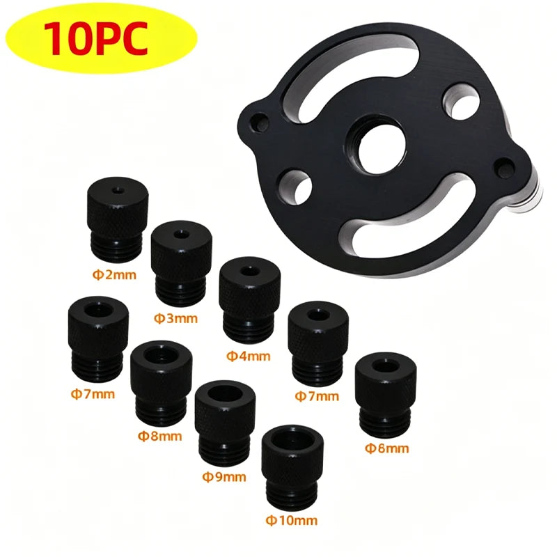 Drill Guide Self-Centering Aluminum & Hardened Steel Bushings