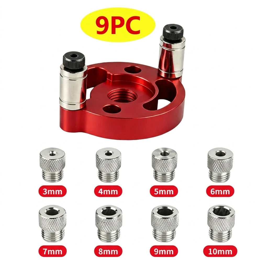 Drill Guide Self-Centering Aluminum & Hardened Steel Bushings