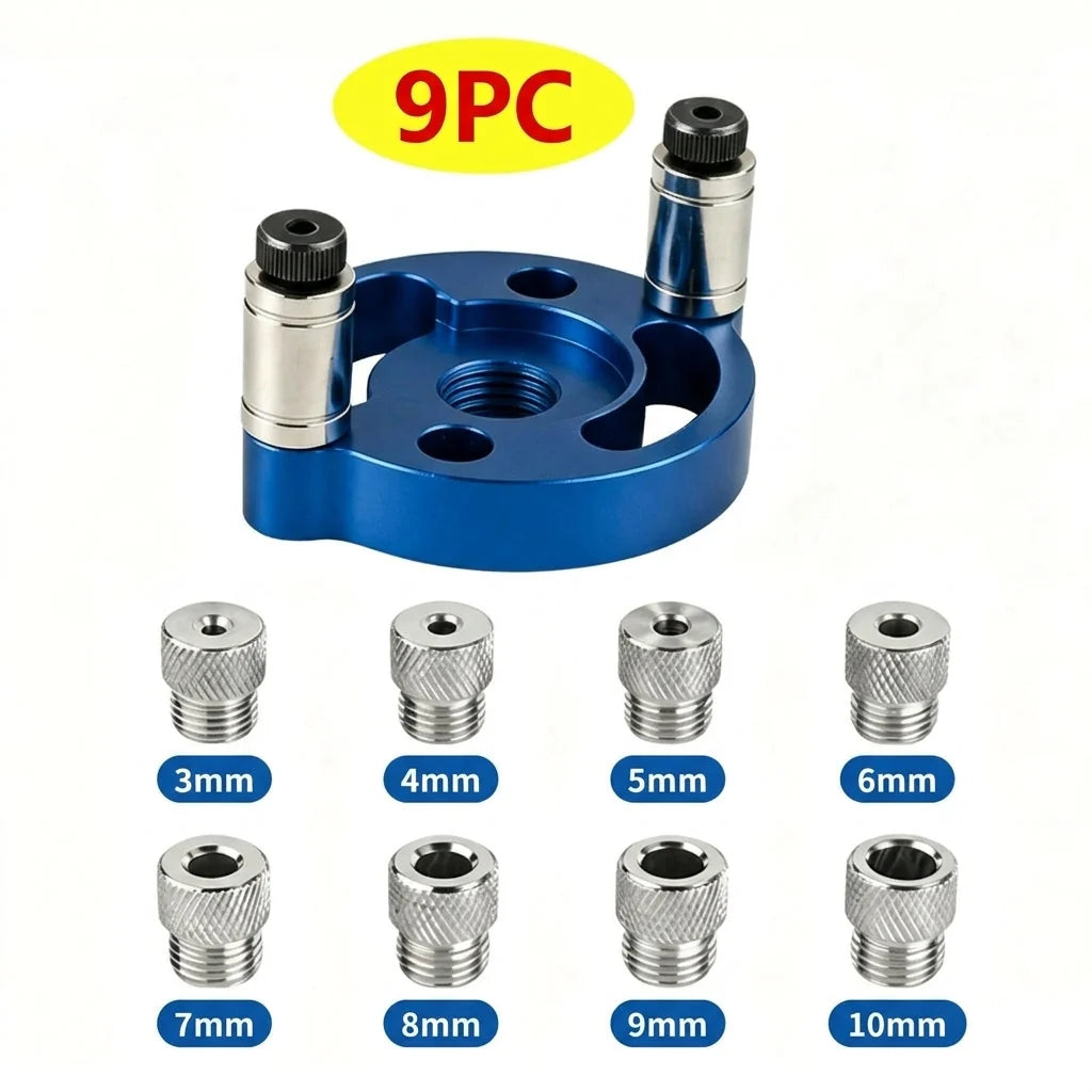 Drill Guide Self-Centering Aluminum & Hardened Steel Bushings