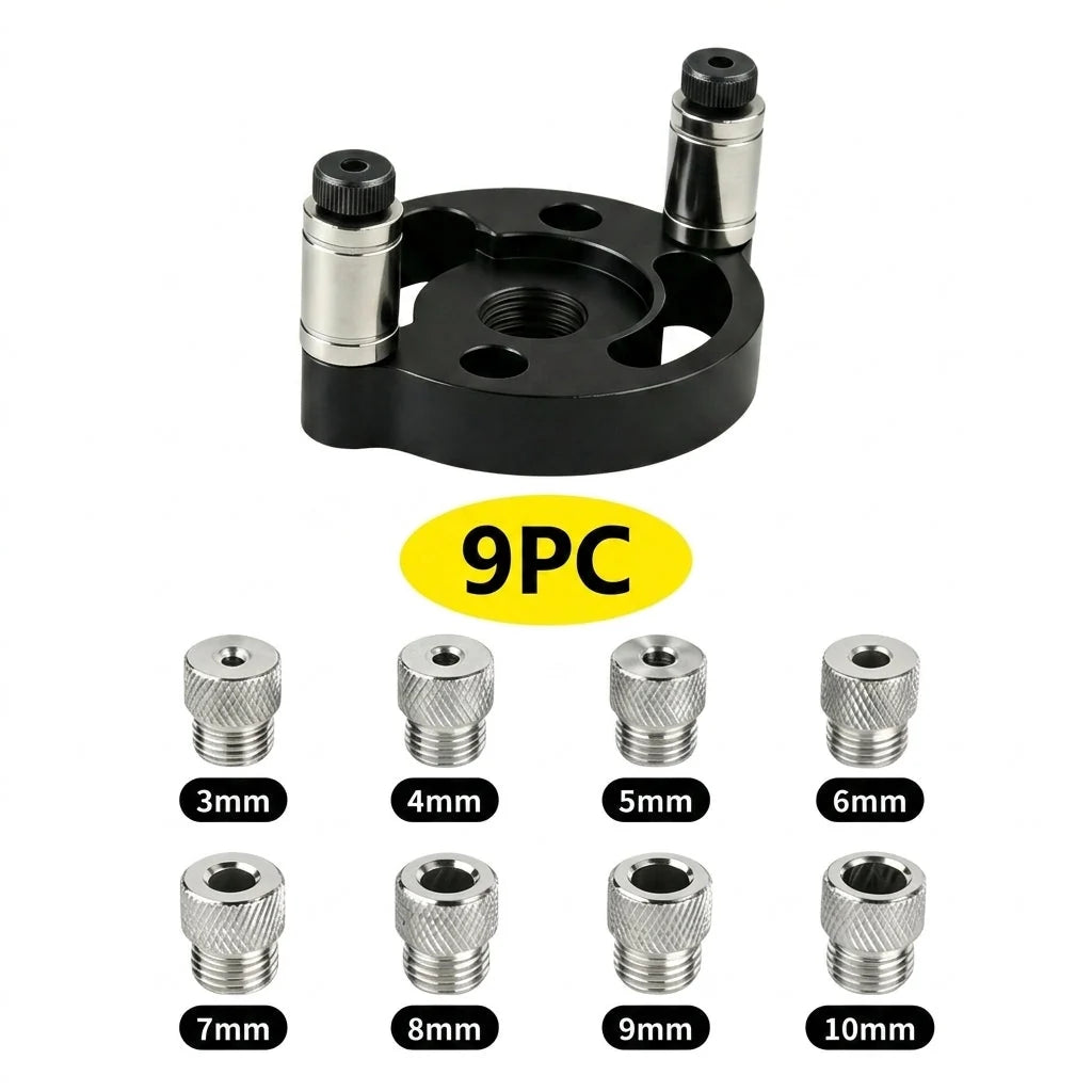 Drill Guide Self-Centering Aluminum & Hardened Steel Bushings