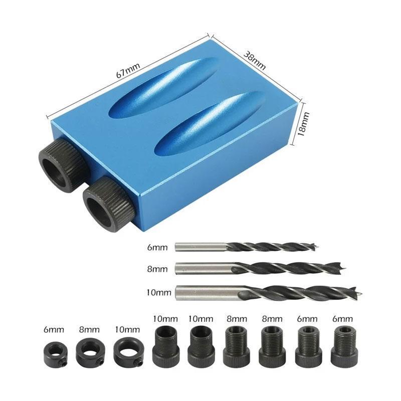 Drill Jig 15° Angle Aluminum Alloy