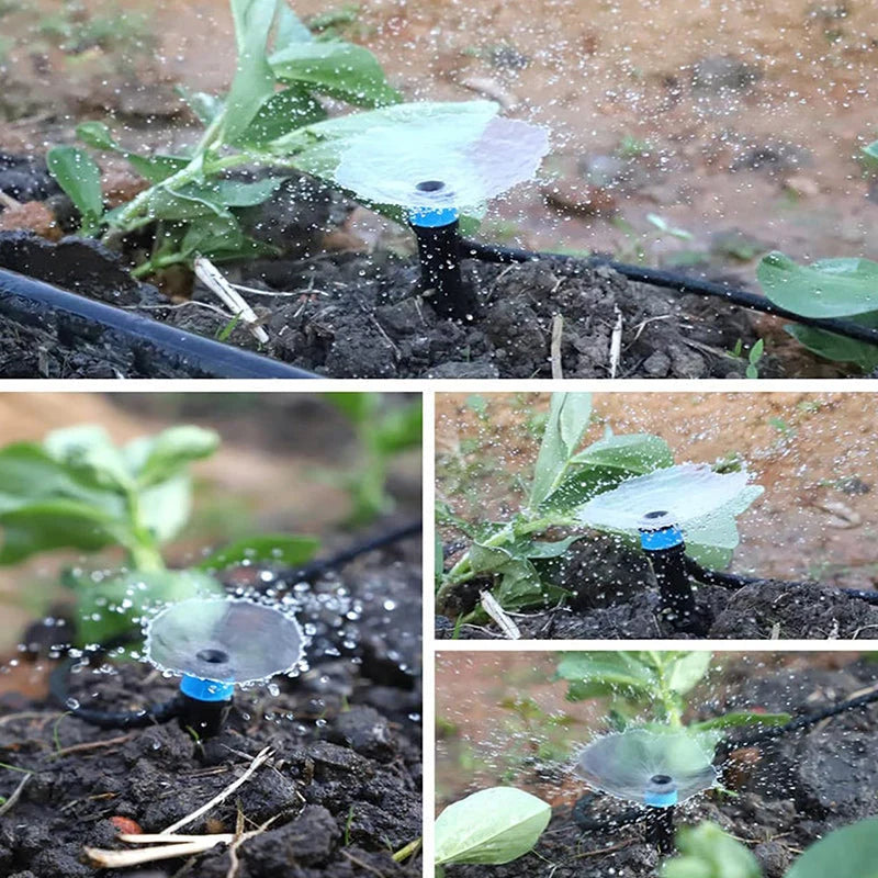 Drip Irrigation Kit 360° Rotatable Nozzles Set of 50