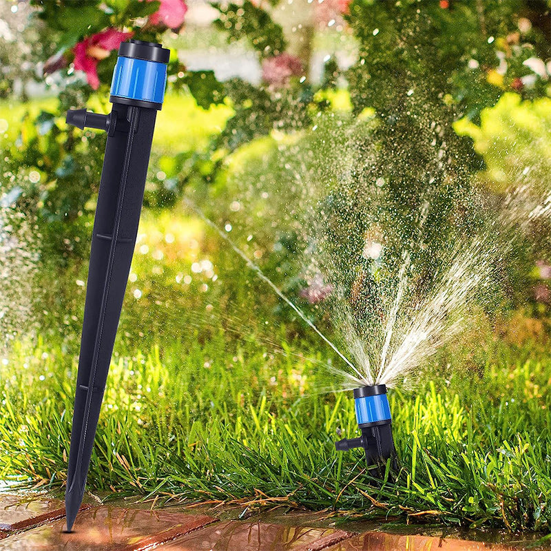 Drip Irrigation Kit 50-Piece Adjustable 360-Degree Nozzles Tool-Free Installation