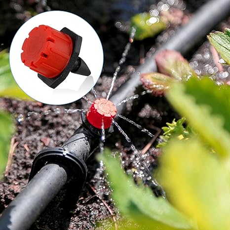 Drip Irrigator Adjustable Flow & Self-Cleaning
