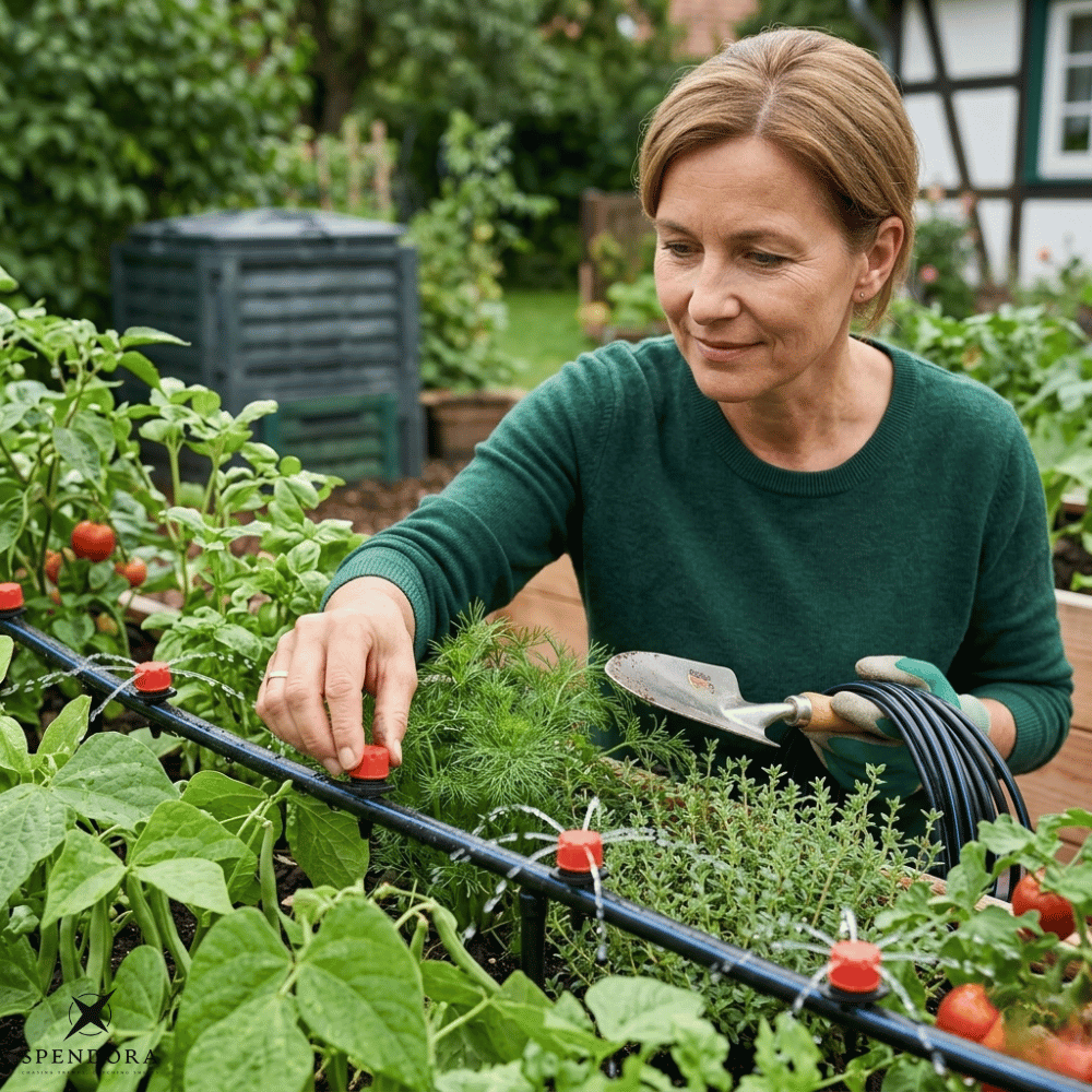 Drip Irrigator Adjustable Flow & Self-Cleaning