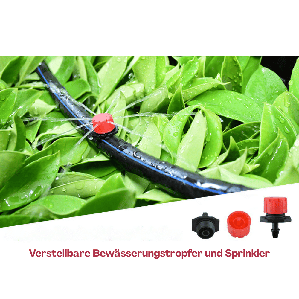 Drip Irrigator Adjustable Flow & Self-Cleaning