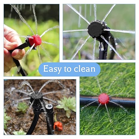 Drip Irrigator Adjustable Flow & Self-Cleaning