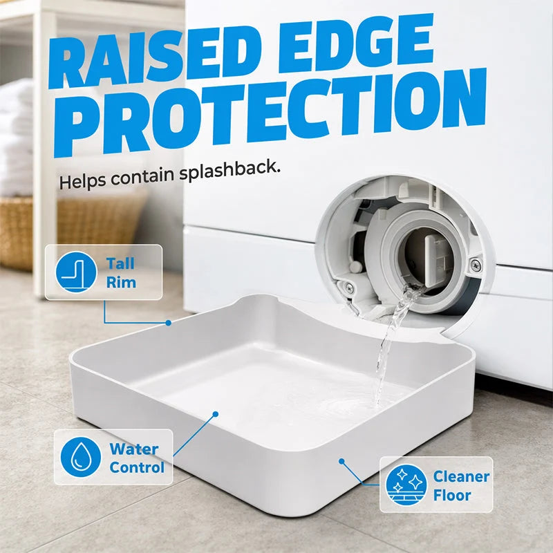 Drip Tray Front-Loading Washer Universal Fit With Deflector