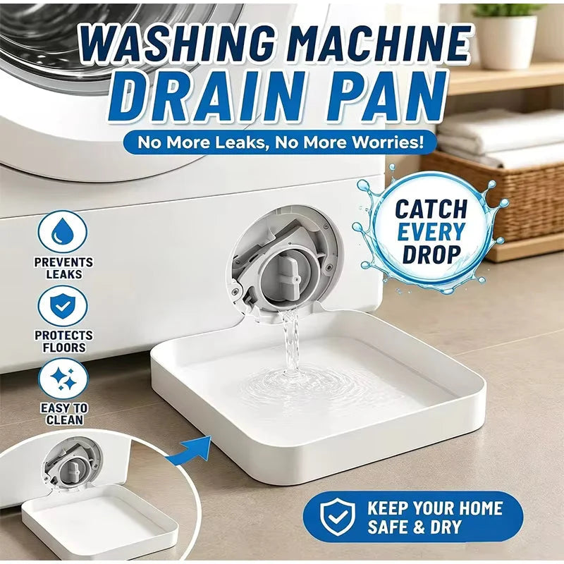Drip Tray Front-Loading Washer Universal Fit With Deflector