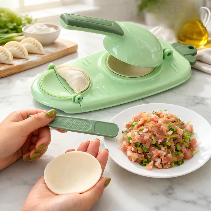 Dumpling Maker 2-in-1 Shape & Seal With Spatula