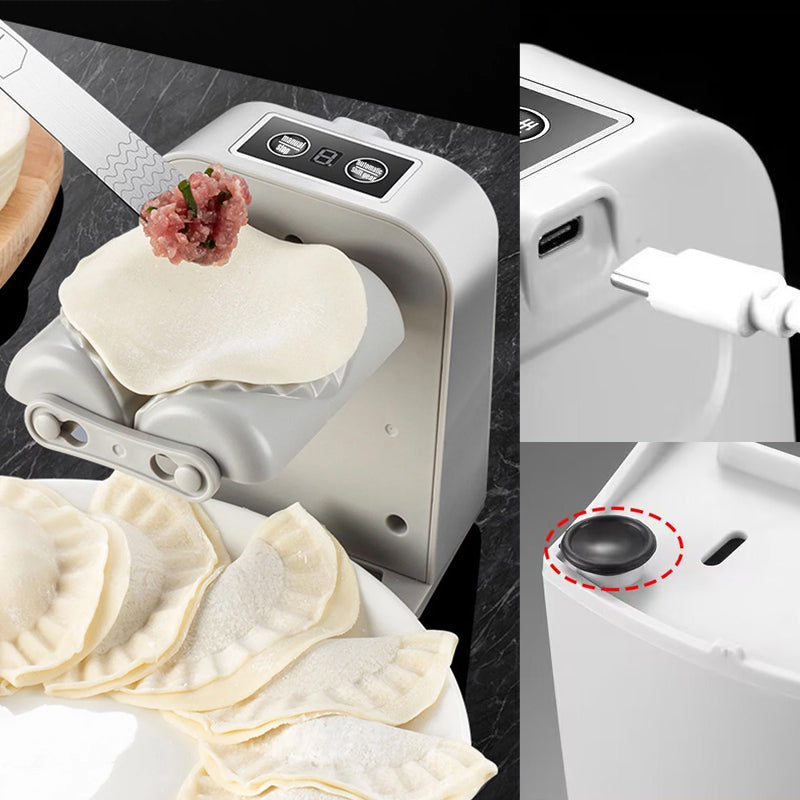 Dumpling Maker Automatic Push-Button USB-Rechargeable & Waterproof