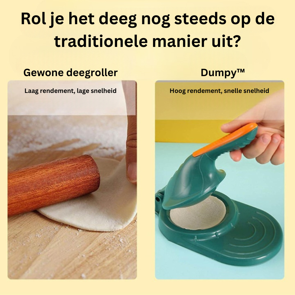 Dumpling Press Ergonomic One-Press Dishwasher Safe