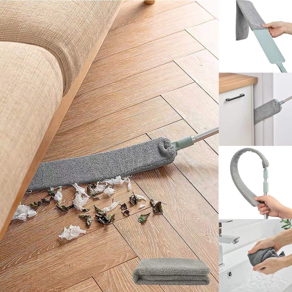 Duster Telescopic Stainless Steel Handle Removable Microfiber Cover