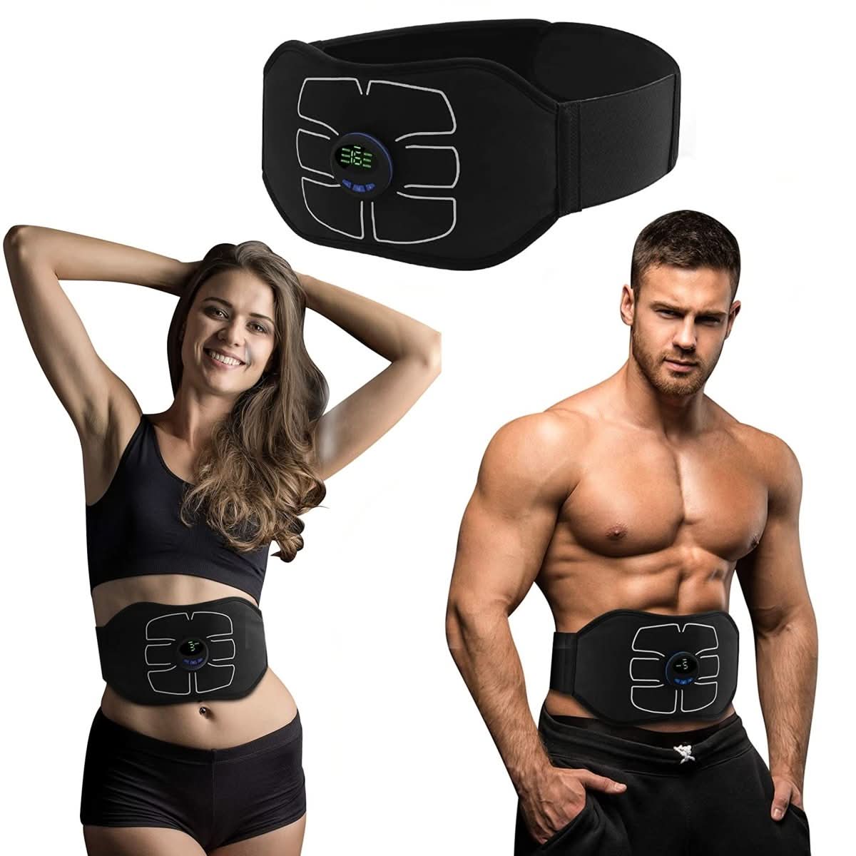 EMS Abdominal Belt Six Modes Water-Activated Pads
