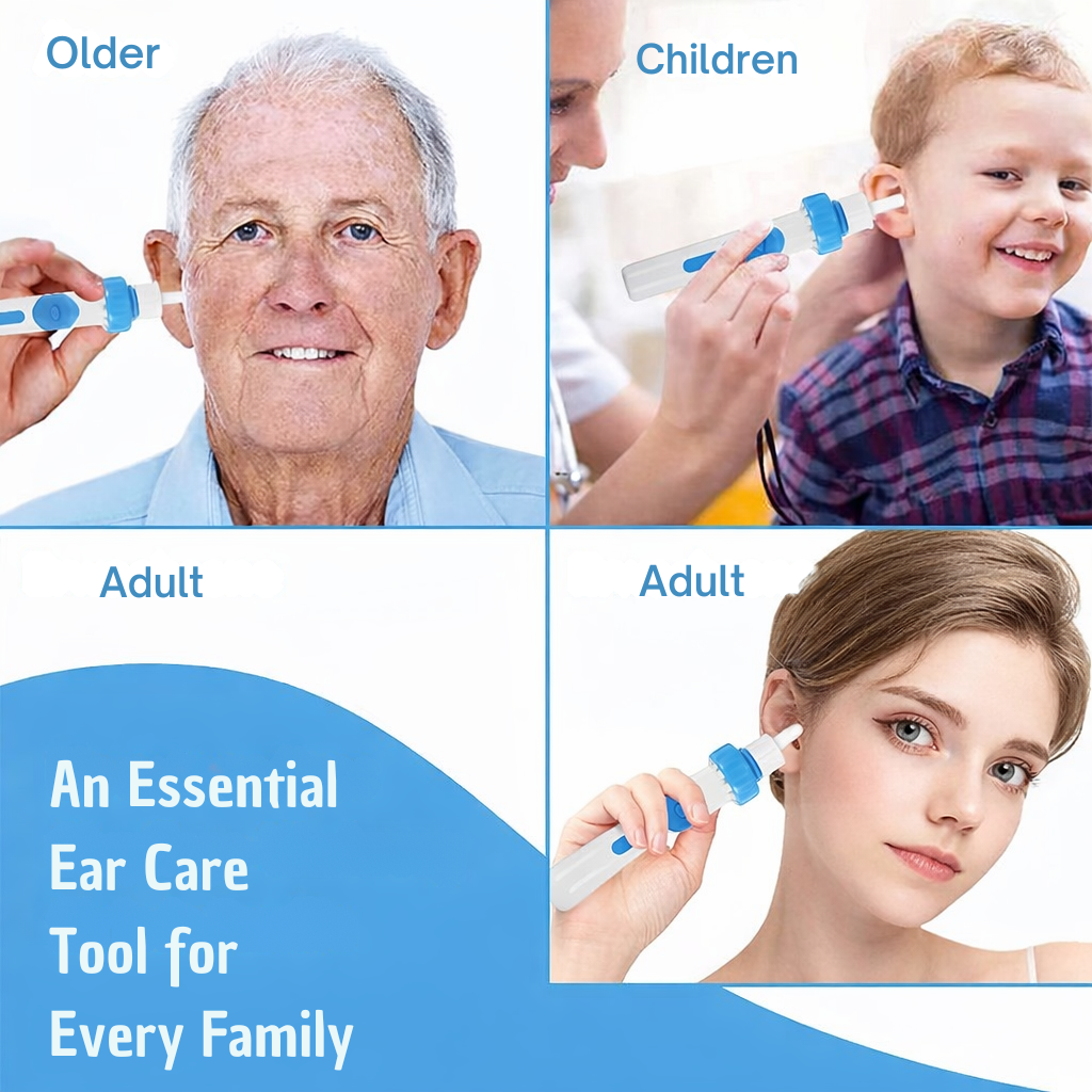Ear Cleaner Gentle Vacuum Soft Silicone Tips