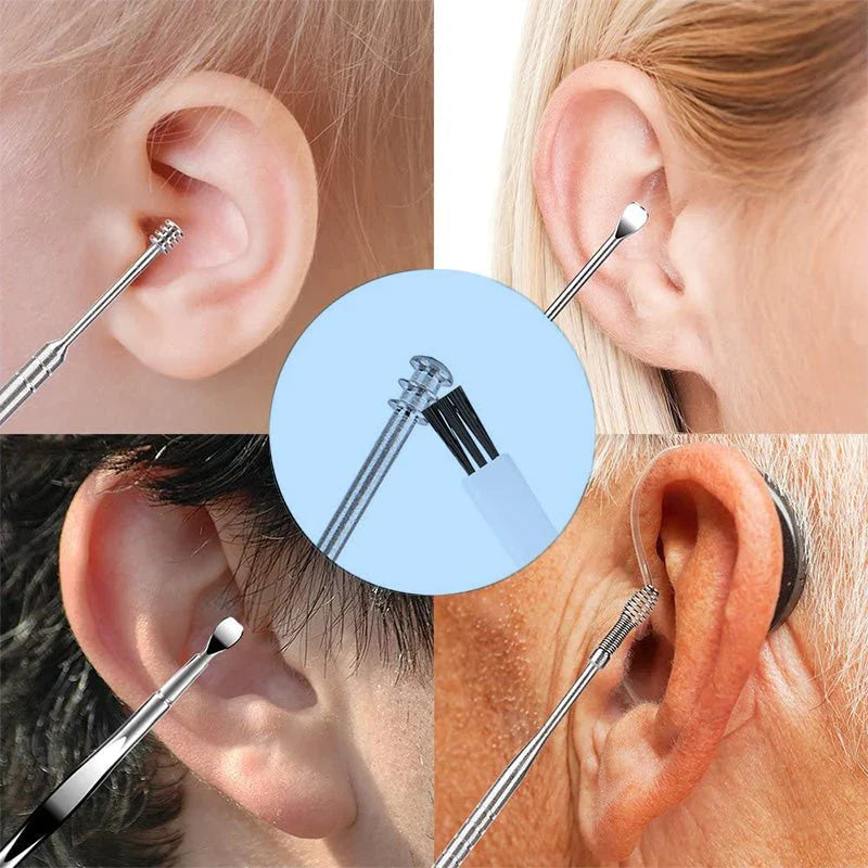 Ear Cleaning Kit Stainless Steel 6-Piece Precision Tools