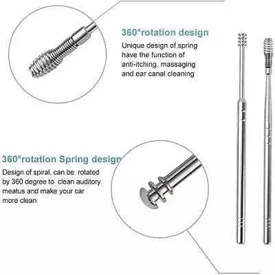 Ear Cleaning Set Medical-Grade Stainless Steel 6-Piece