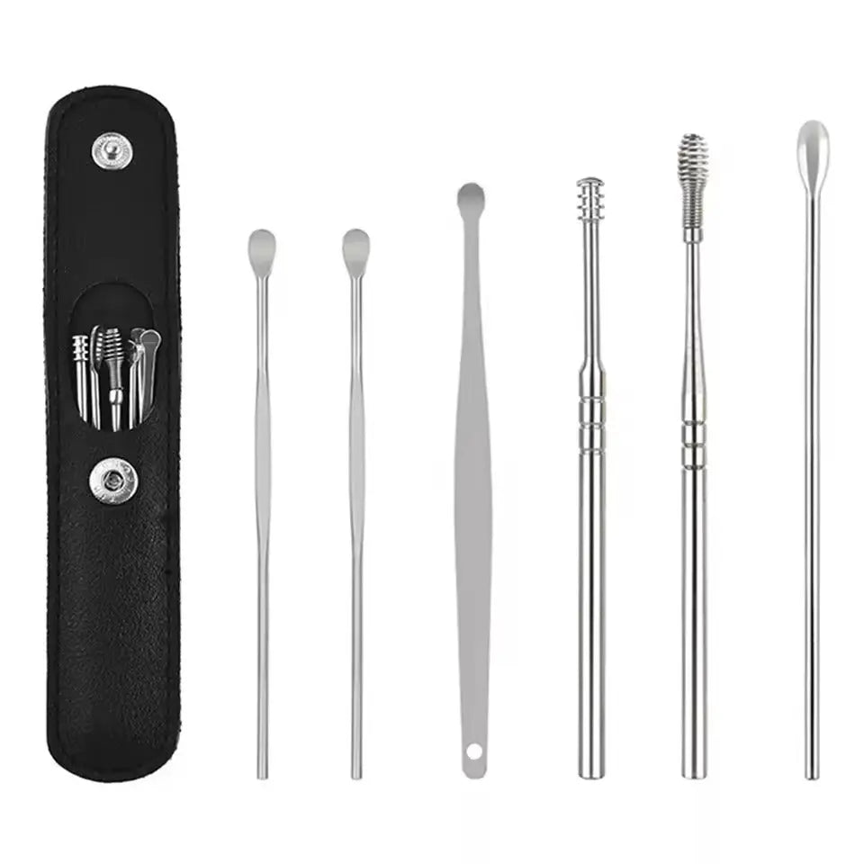 Ear Cleaning Set Medical-Grade Stainless Steel 6-Piece