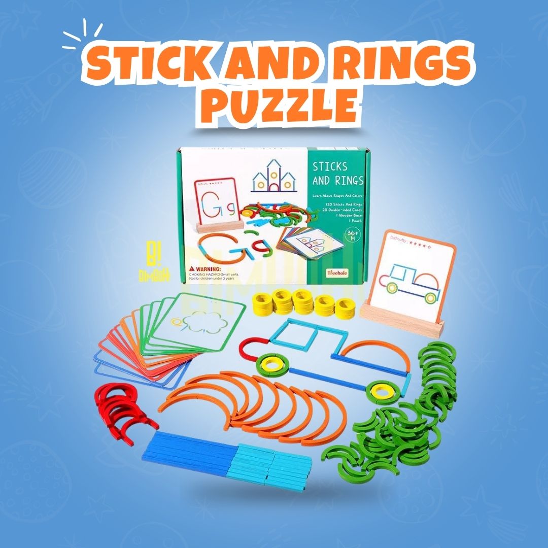 Educational Puzzle Wooden Screen-Free Creativity & Concentration