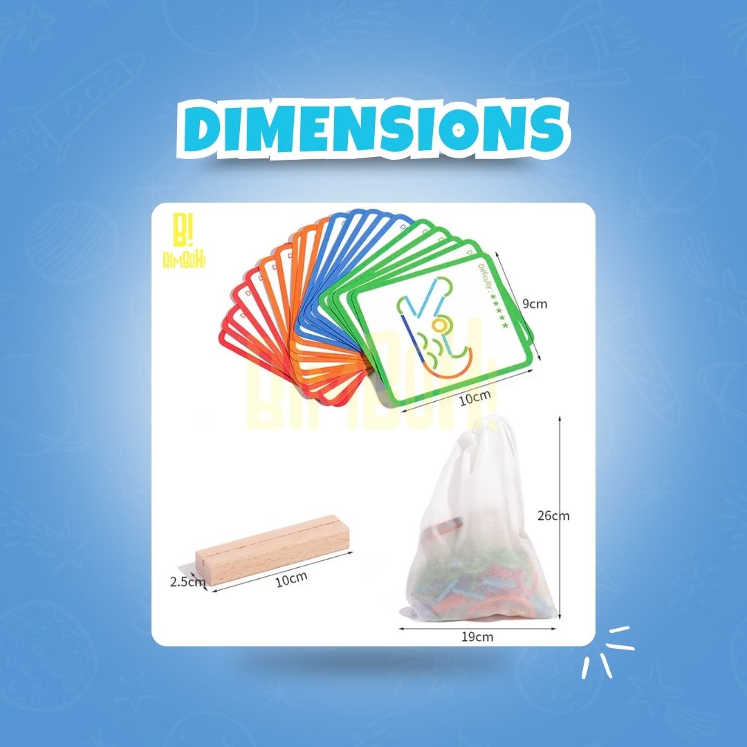 Educational Puzzle Wooden Screen-Free Creativity & Concentration