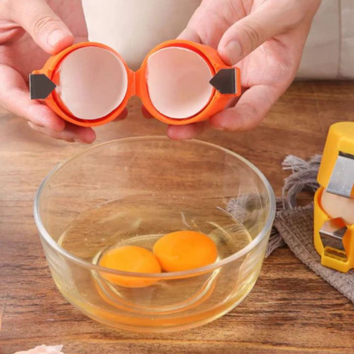 Egg Cracker Stainless Steel Pressure Plate Dishwasher Safe