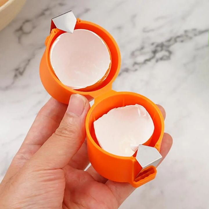Egg Cracker Stainless Steel Pressure Plate Dishwasher Safe