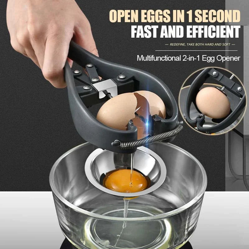 Egg Opener & Separator Stainless Steel Dishwasher-Safe