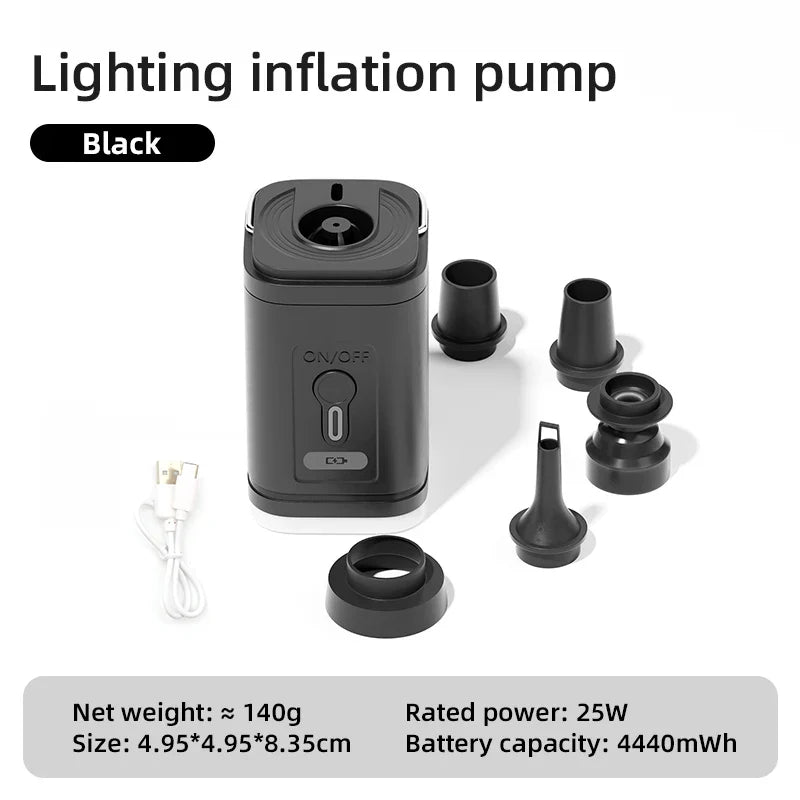Electric Air Pump USB Rechargeable Inflate & Deflate