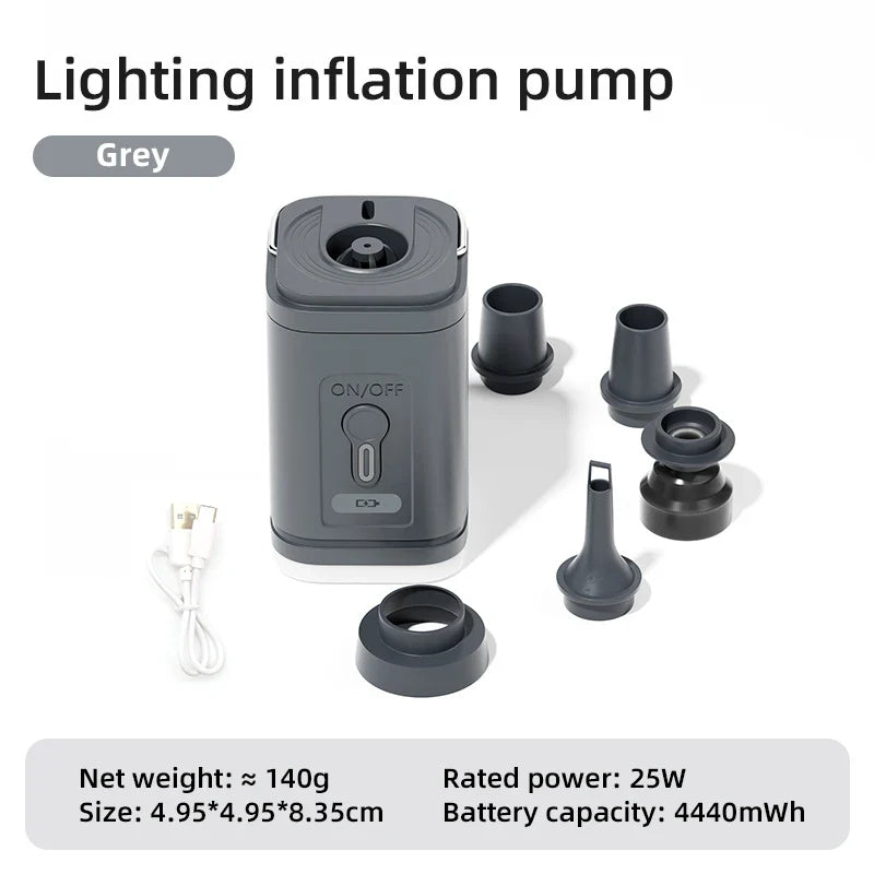 Electric Air Pump USB Rechargeable Inflate & Deflate