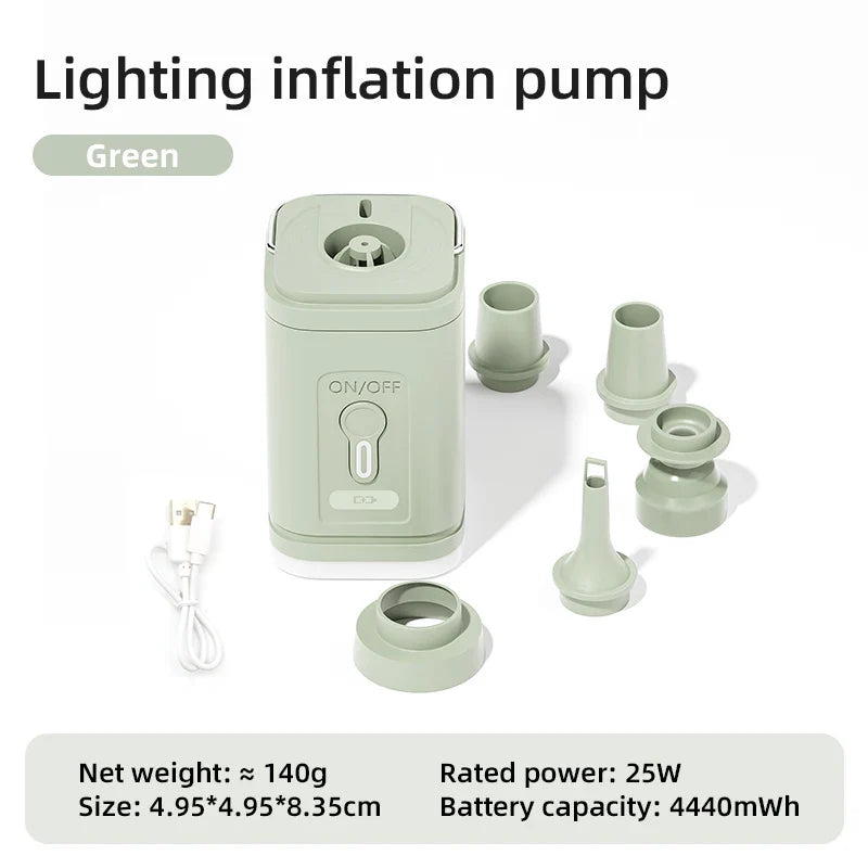 Electric Air Pump USB Rechargeable Inflate & Deflate