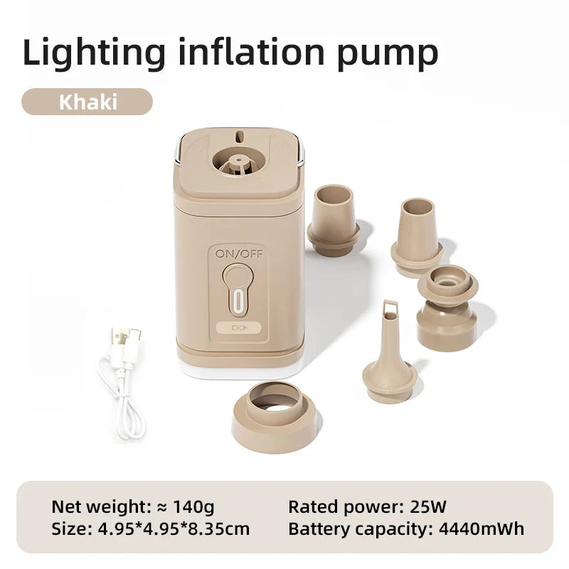 Electric Air Pump USB Rechargeable Inflate & Deflate