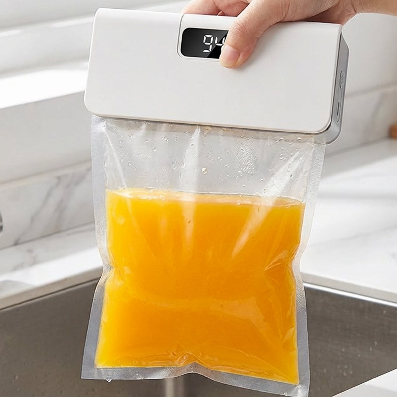 Electric Bag Sealer USB Rechargeable LCD Display
