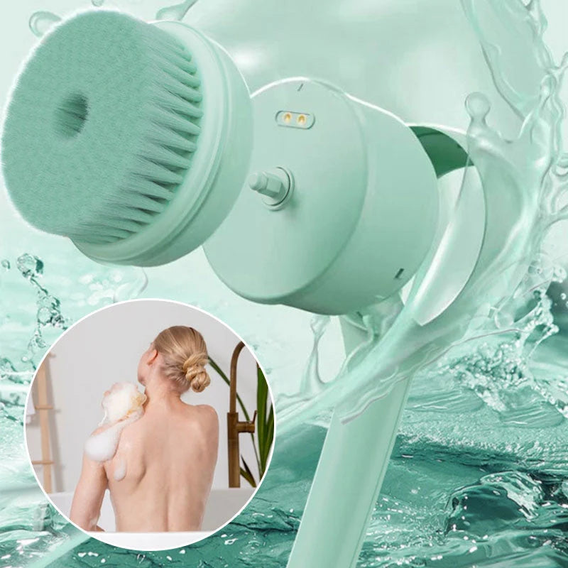 Electric Body Brush Nano-Soft Bristles & 5 Interchangeable Heads