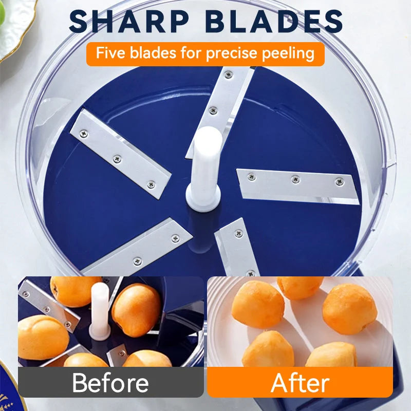 Electric Chopper 5-Blade Stainless Steel USB Rechargeable