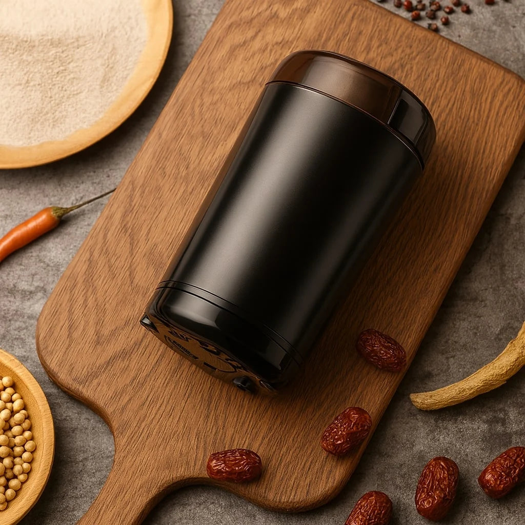 Electric Coffee Grinder Copper Motor & Stainless Steel Blades