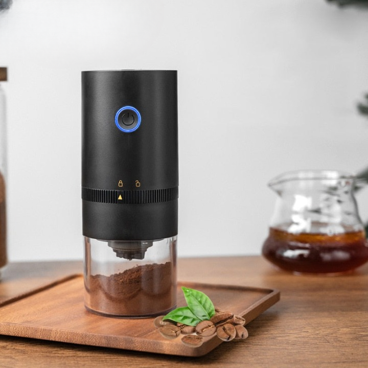 Electric Coffee Grinder USB Rechargeable Adjustable Grind